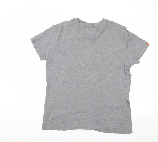 Superdry Men’s Grey T-Shirt L - Casual Jersey Logo