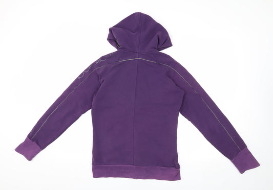 Nike Women's Purple Hooded Jacket M - Casual Sporty Style