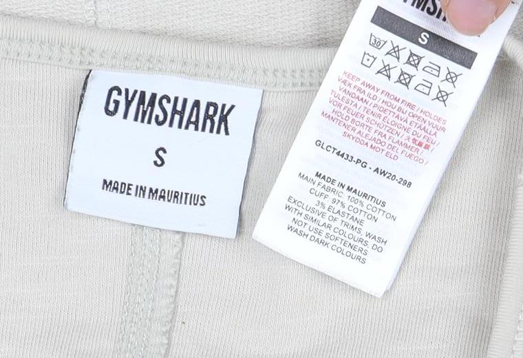 Gymshark Women's Cropped Beige Pullover Sweatshirt, Size S