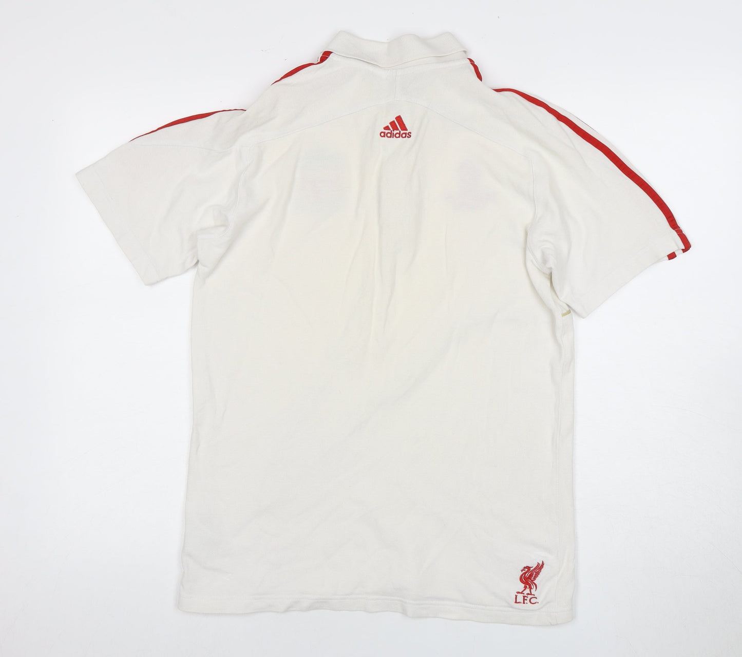 Adidas Men’s White Football Polo Shirt, Size D6