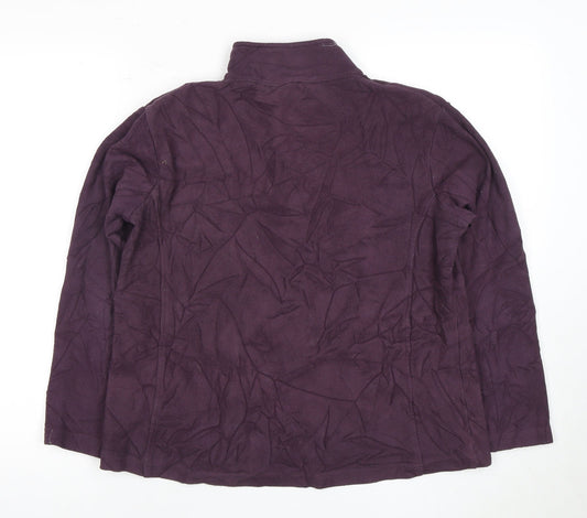 Womens UK 12 Regular Gelert Purple Pullover Sweatshirt