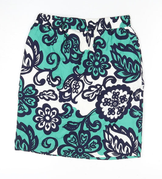 Boden Women's Multicoloured Floral A-Line Skirt, UK 12
