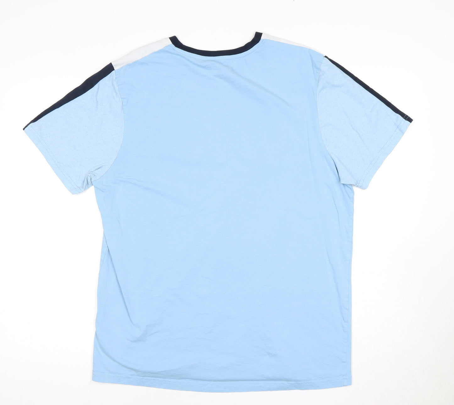 Jack & Jones Men's Blue Graphic Print 2XL Slim T-Shirt