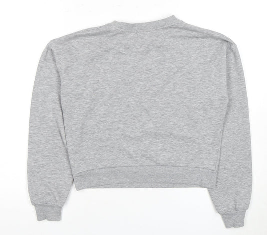 BSL Women's Grey 90s Pullover Sweatshirt, Size S