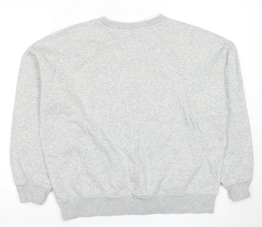 H&M Grey Christmas Cartoon Sweatshirt M