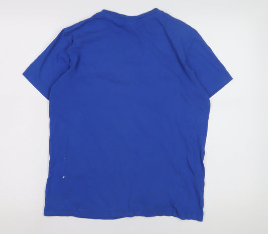 Champion Men's Blue XS Logo T-Shirt