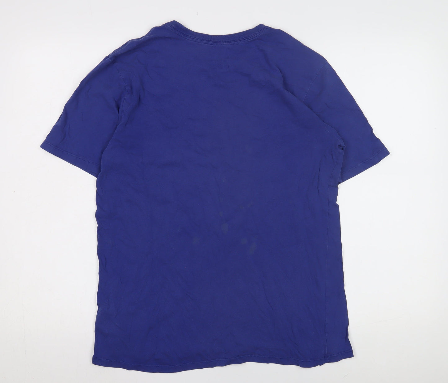 Nike Men's Blue Graphic Print T-Shirt, Medium