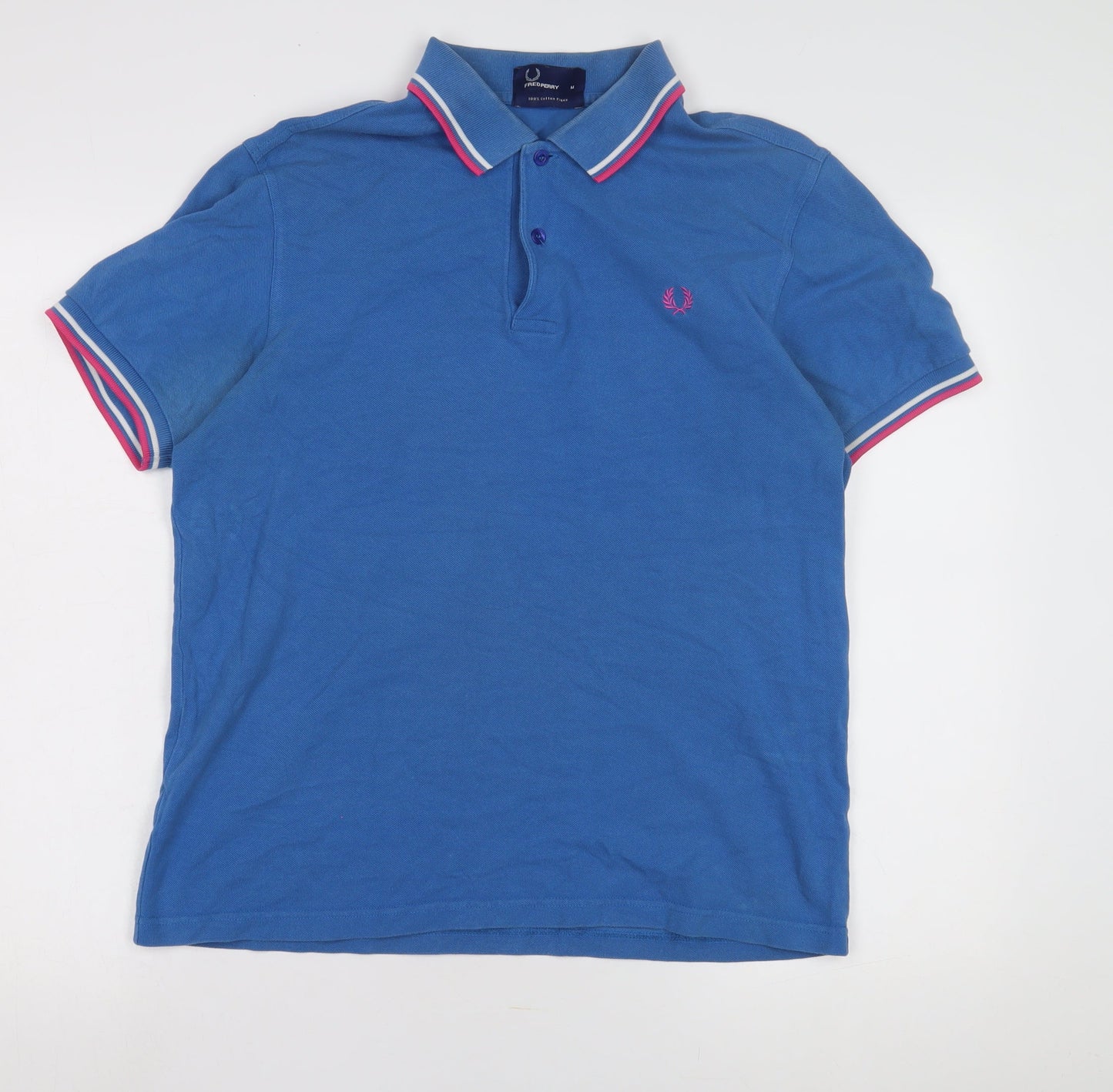 Fred Perry Men's Blue Polo Shirt Medium