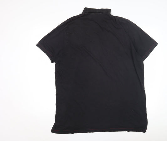 Puma Men's Black Polo Shirt 2XL