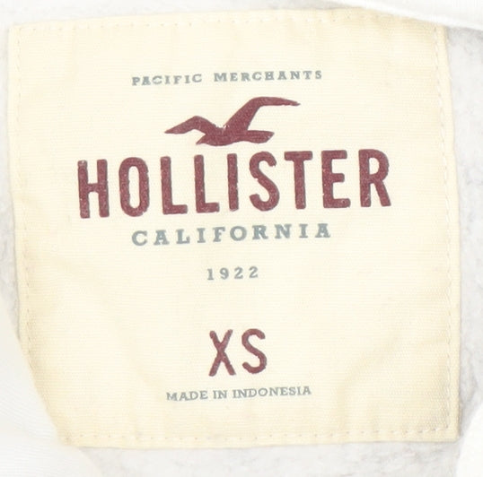Hollister Men's Grey XS Hoodie - Logo Pullover