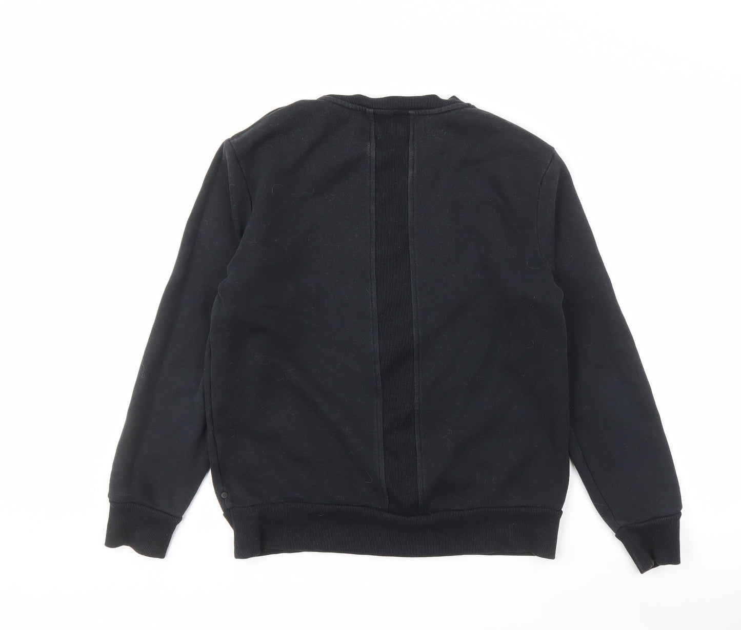 Calvin Klein Men's Black Medium Logo Sweatshirt Pullover