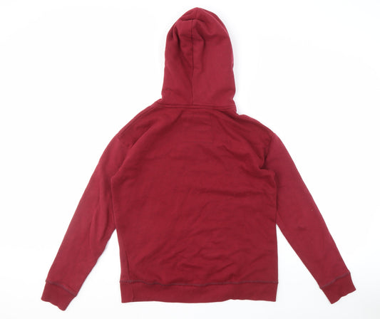 Hollister Men's Red Pullover Hoodie Size S