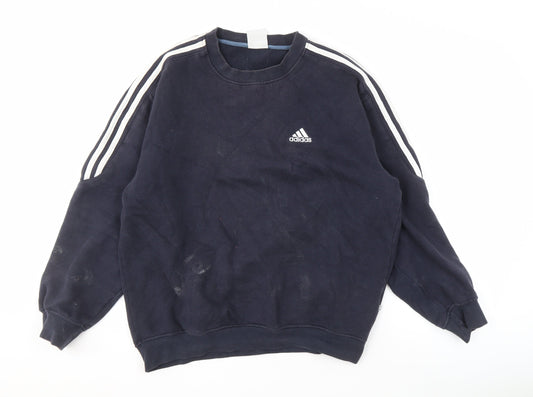 Additional front view of Adidas Men's Black Sweatshirt -, size S, Sports, Pullover