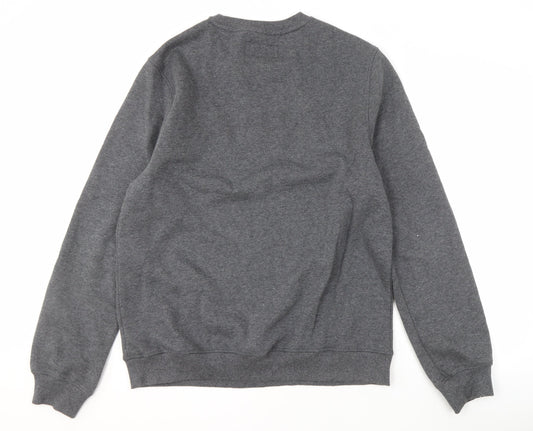 Firetrap Men's Grey XL Pullover Logo Sweatshirt