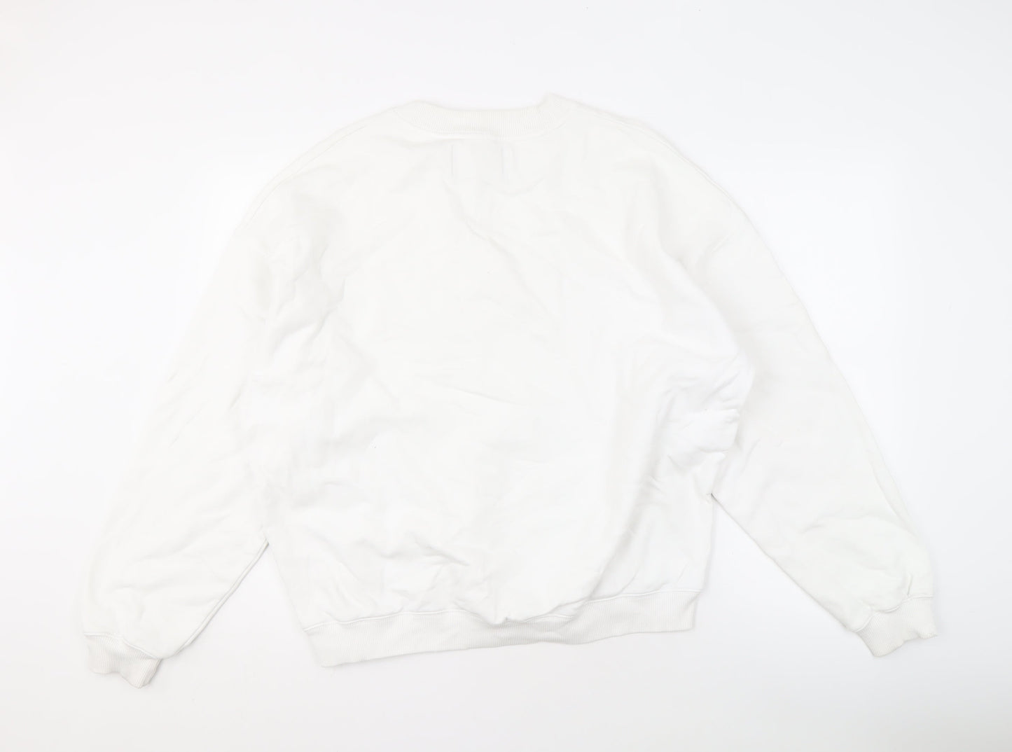 Calvin Klein Jeans Men's White Logo Sweatshirt L