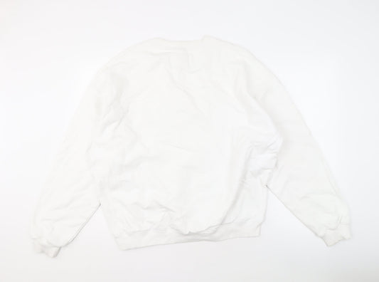 Calvin Klein Jeans Men's White Logo Sweatshirt L