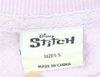 Disney Women's Purple Stitch Sweatshirt, Size S