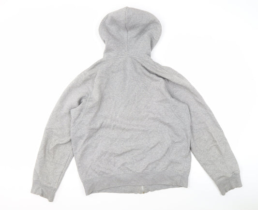 Nike Men's Grey Full Zip Hoodie, Size S
