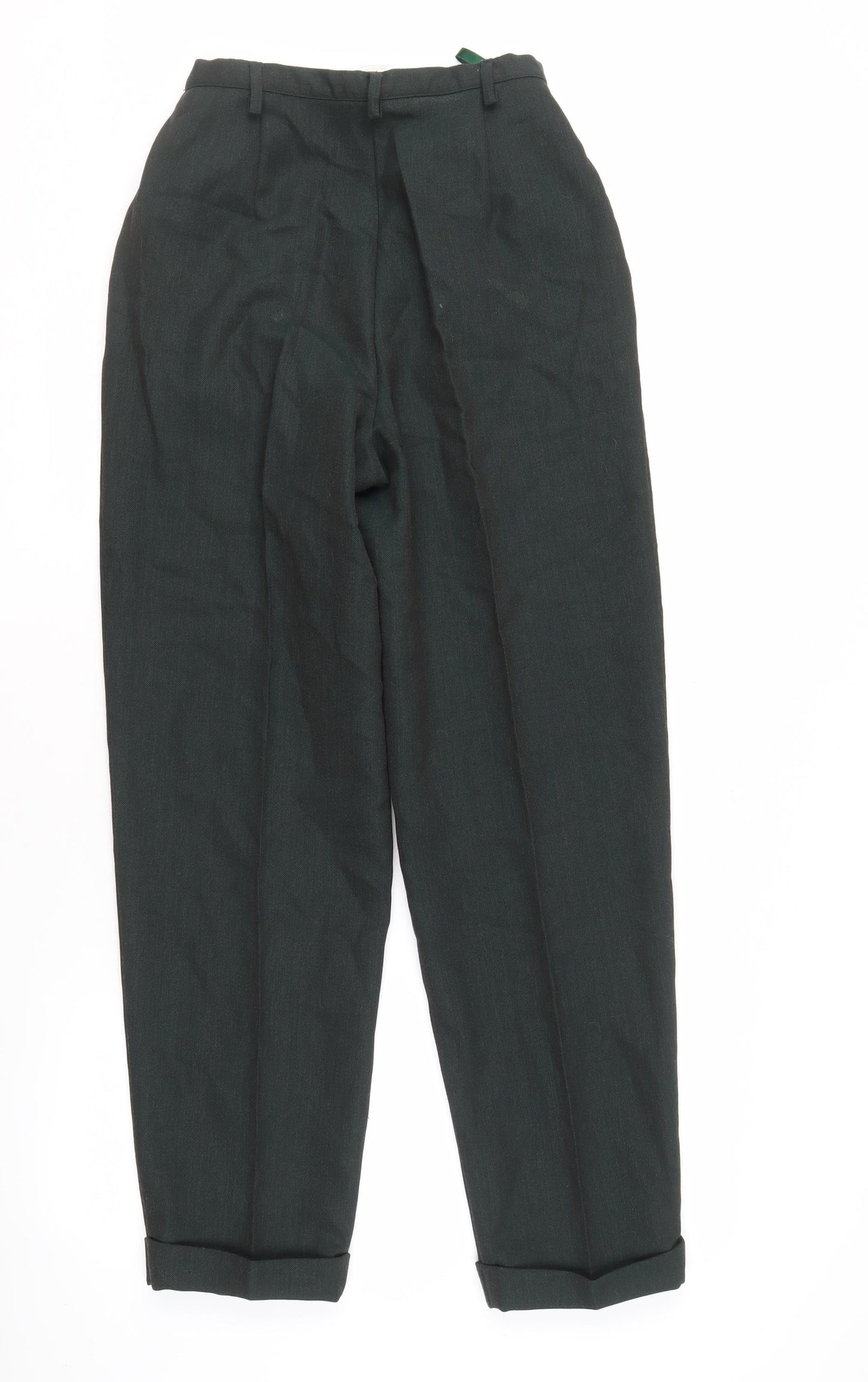 Laura Ashley Women's Green Wool Trousers Size 10