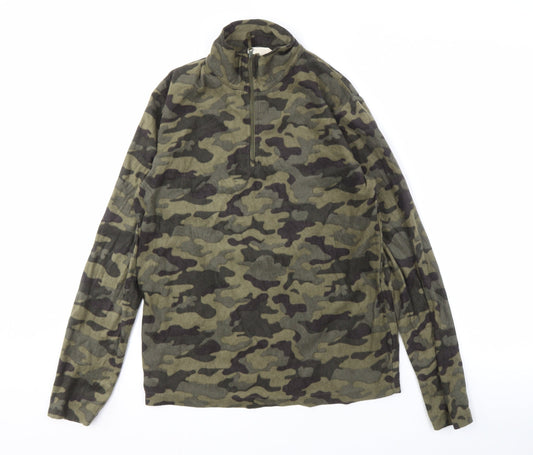 Mountain Warehouse Men's XS Camouflage Pullover Fleece