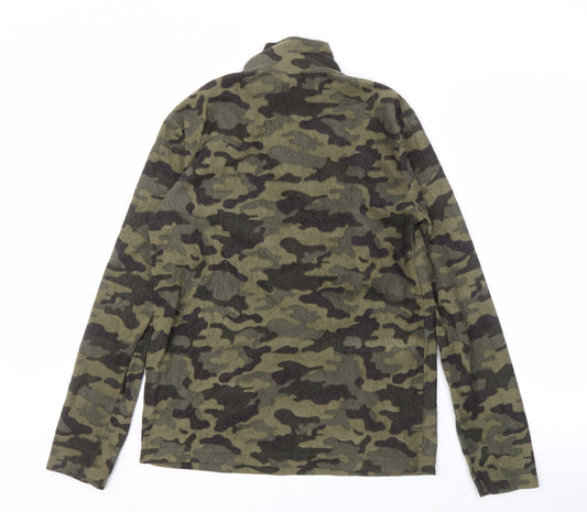Mountain Warehouse Men's Green XS Camouflage Hoodie