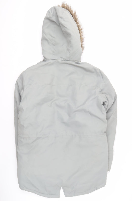 Jack & Jones Men’s Grey Parka Coat S