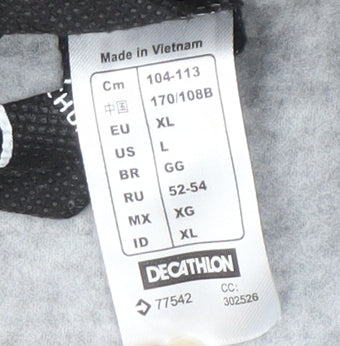 Brand and care label for Decathlon Men's Grey Fleece Jacket XL