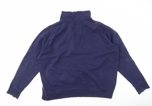 Mens UK XL Regular Tog Twenty Four Blue 1/2 Zip Sweatshirt
