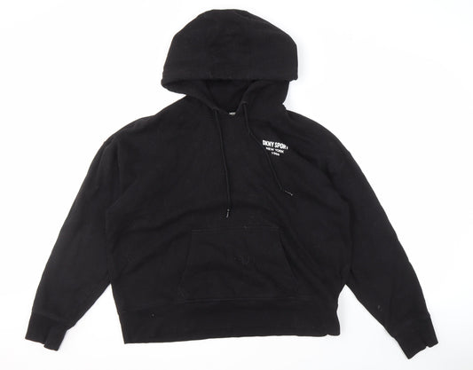 DKNY Men's Black Pullover Hoodie L with Logo