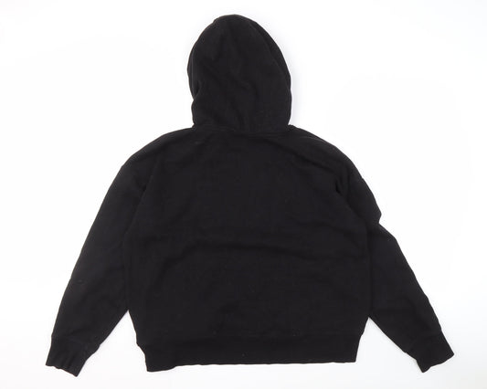 DKNY Men's Black Pullover Hoodie L with Logo