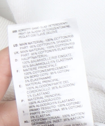 Adidas Men's White Pullover Sweatshirt S