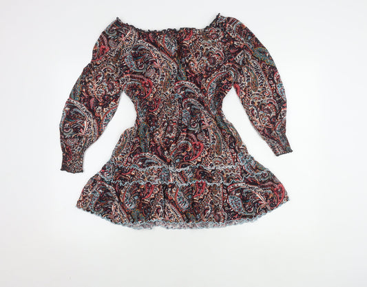 Joe Browns Women's S Multicolour Off Shoulder Dress