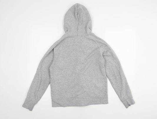 Canterbury Women's Grey Hooded Zip Jacket Size 12