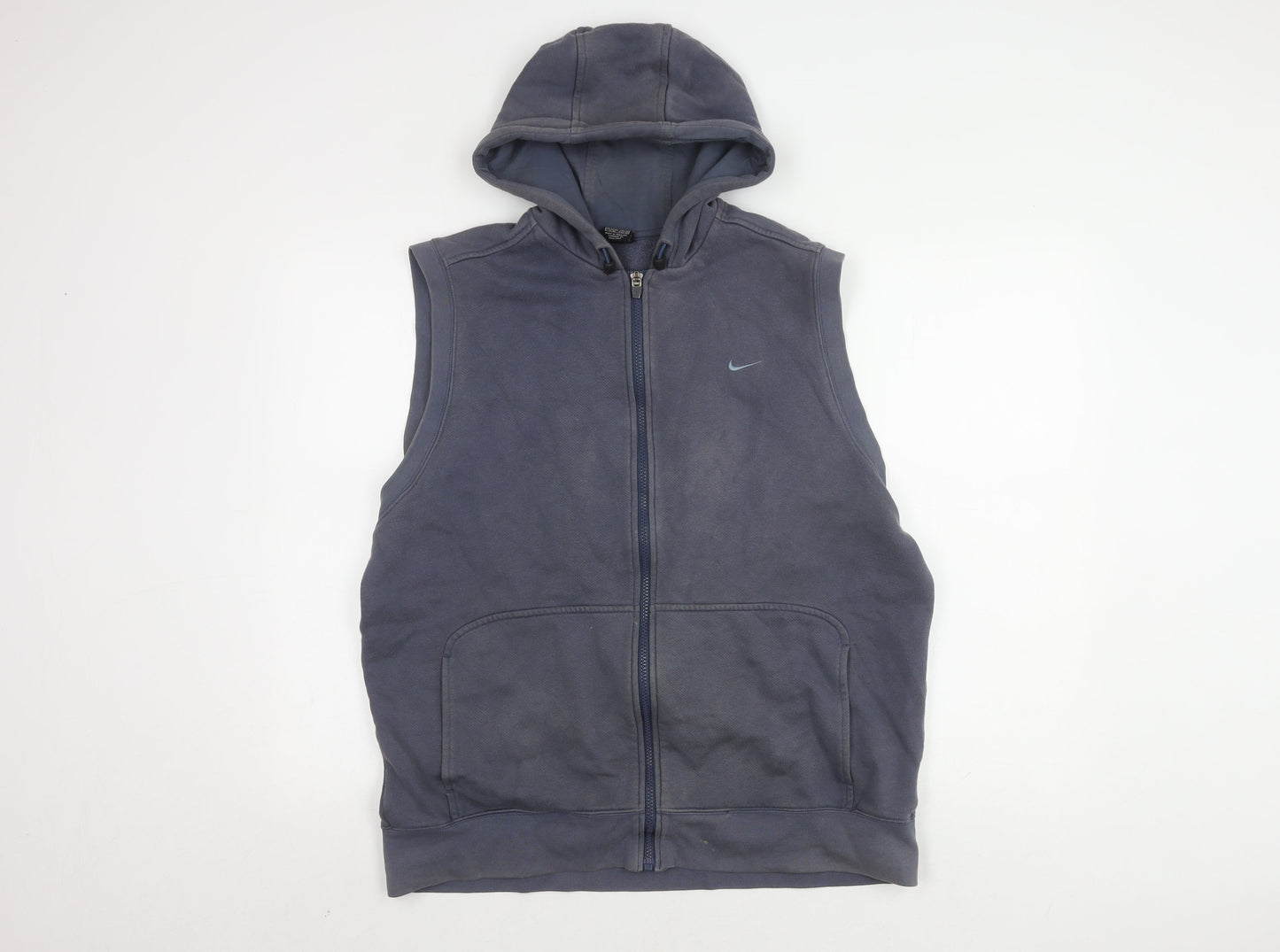 Nike Men's Blue Hooded Jacket, Size M
