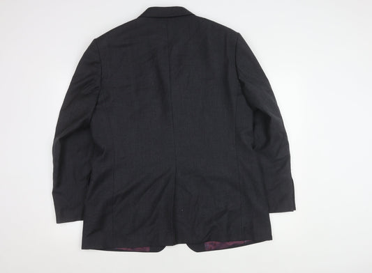 Marks and Spencer Men's Grey Wool Blazer, 42S