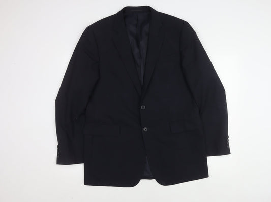 Jaeger Men's Blue Blazer, 42R, Classic Formal Jacket