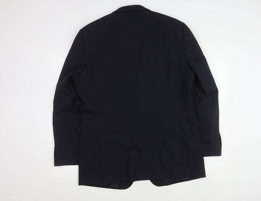 Jaeger Men's Blue Blazer, 42R, Classic Formal Jacket