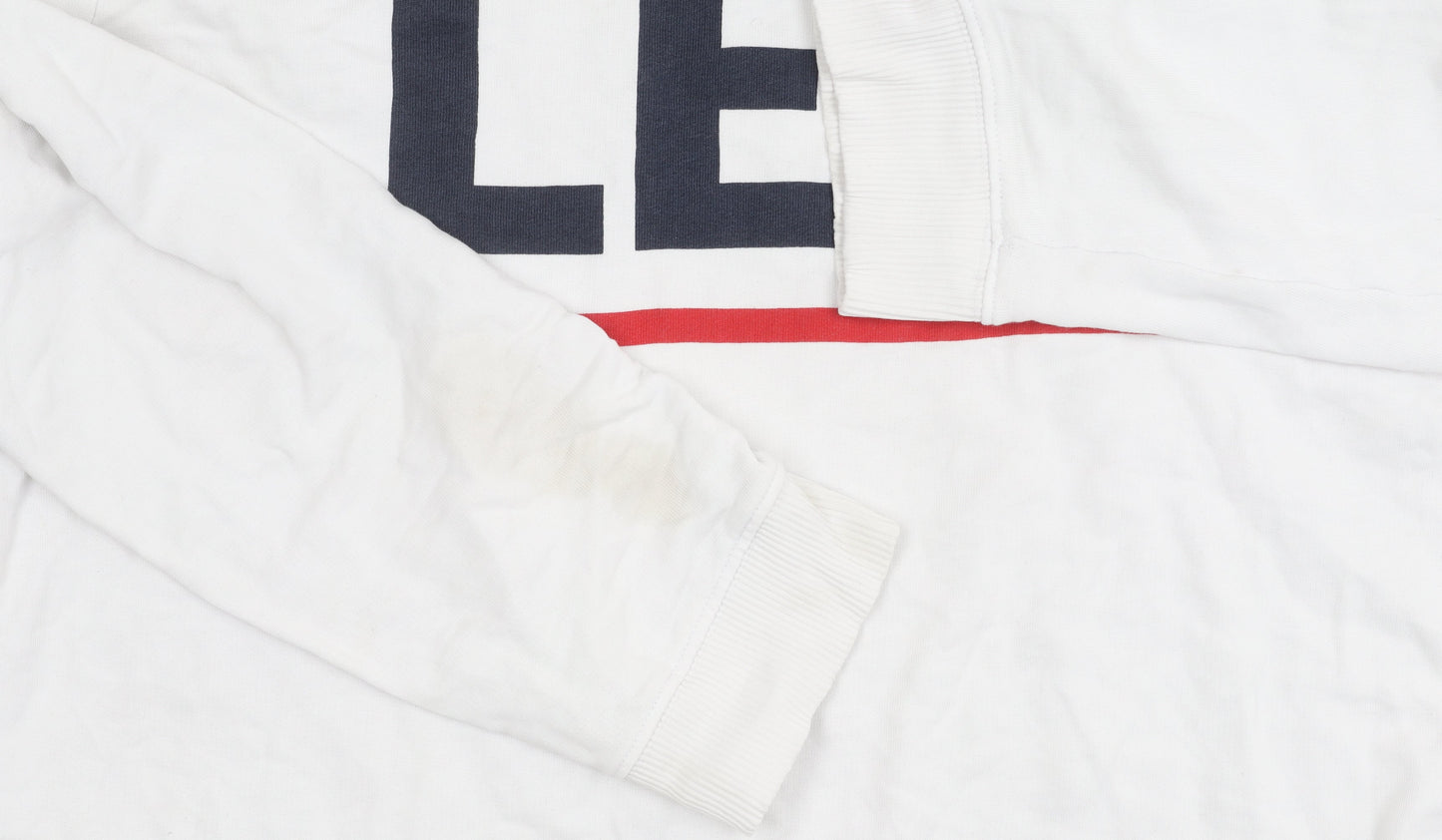 Lee Unisex Adults White XL Logo Sweatshirt