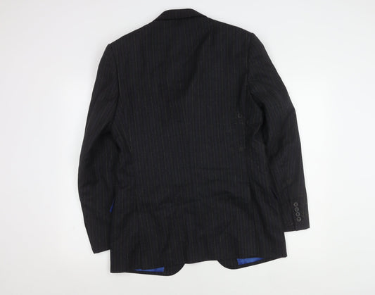 Marks and Spencer Grey Striped Suit Jacket, Men, Size 38R