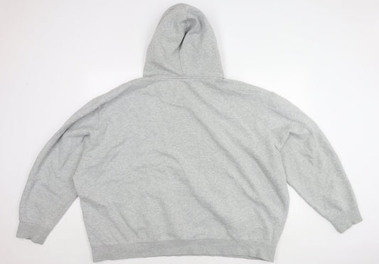 FILA Men's Grey Pullover Hoodie 3XL with Logo