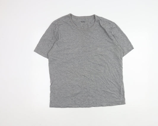 Hugo Boss Men's Grey 2XL T-Shirt Short Sleeve Crew Neck