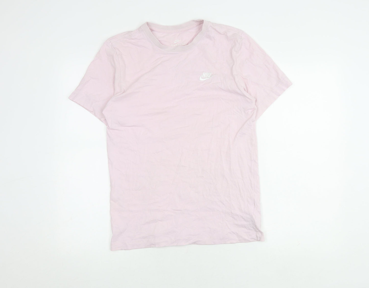 Nike Women's Pink T-Shirt S Crew Neck Casual