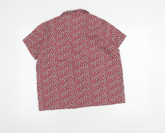 Gap Women's Multicoloured Floral Blouse, S, Cotton