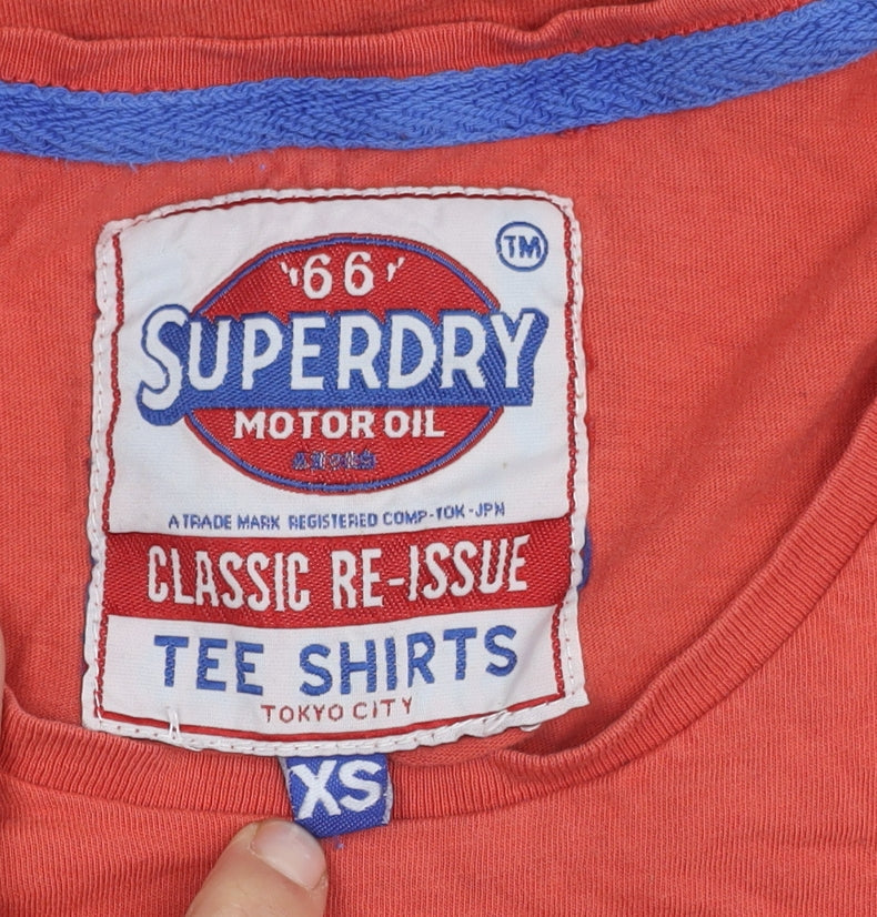 Superdry Women's Red XS Slim Fit T-Shirt