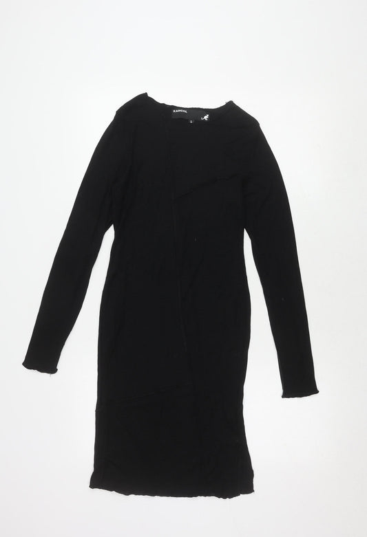 Kangol Women's Black Dress, Size 10, Long Sleeve