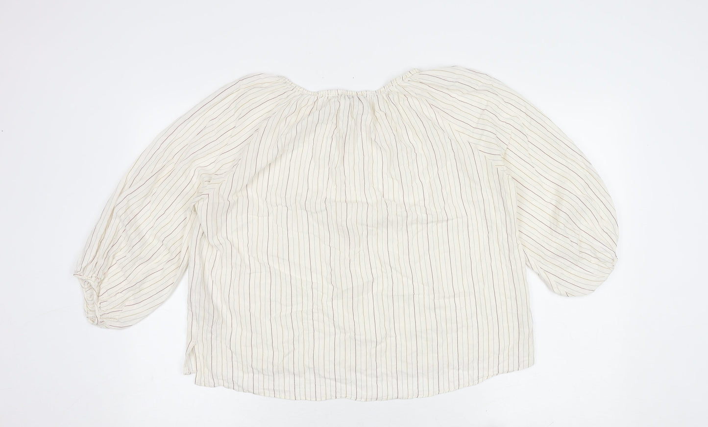Massimo Dutti Women's Striped Blouse in Size UK 12