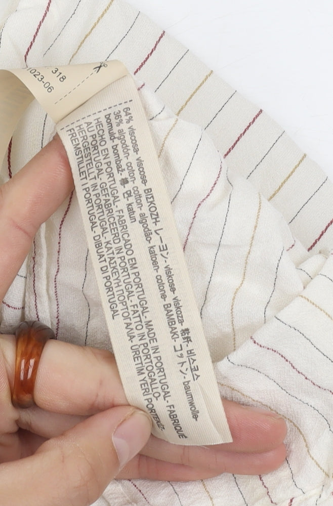 Massimo Dutti Women's Striped Blouse in Size UK 12
