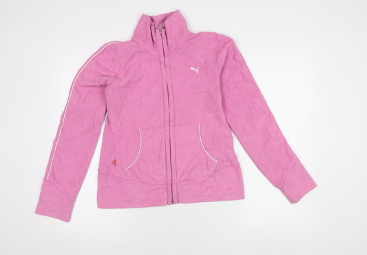 Puma Women's Pink Microfleece Jacket Size 10