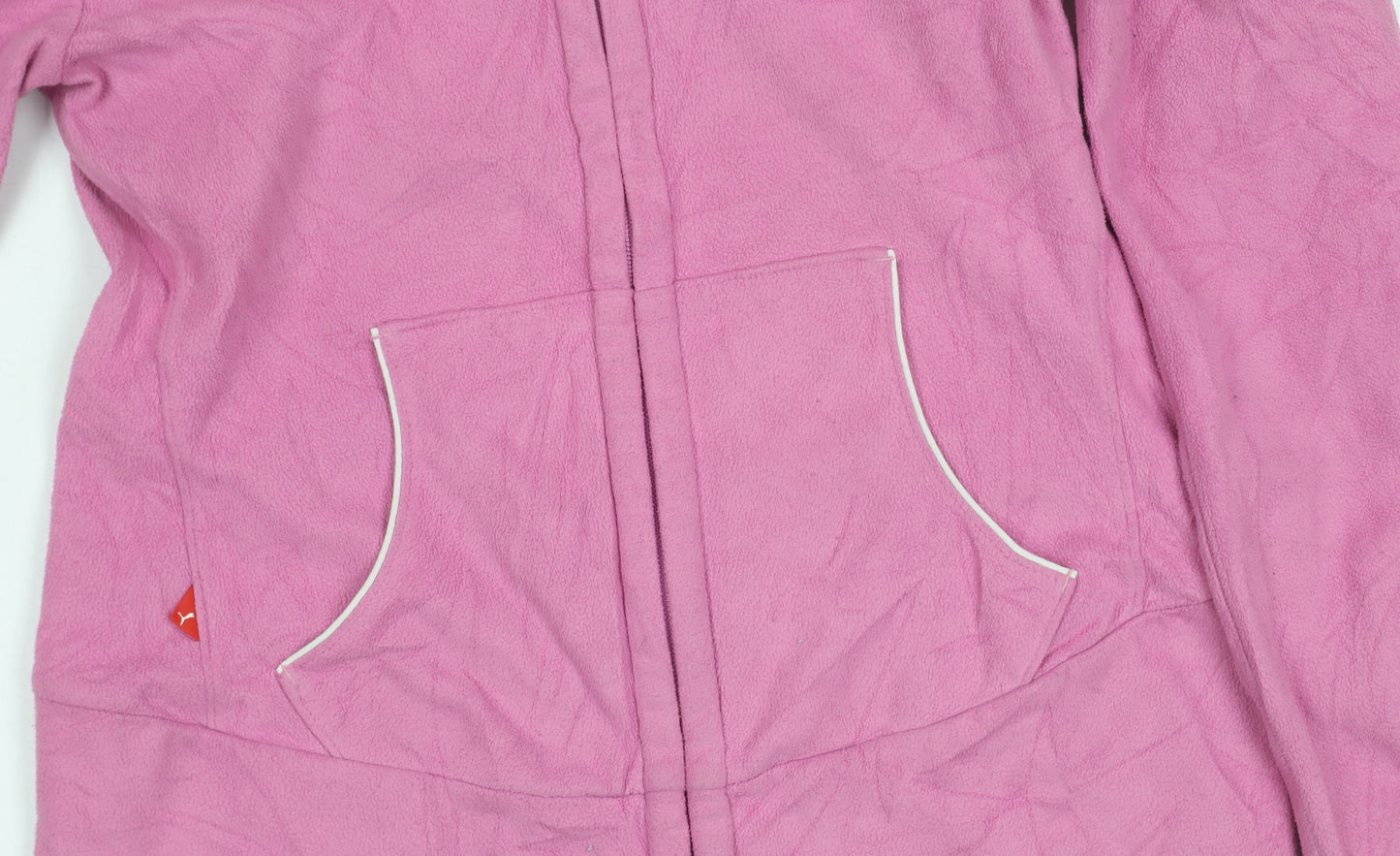Puma Women's Pink Microfleece Jacket Size 10