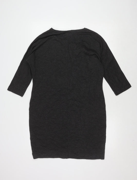 Jaeger Women's Black S Jersey Dress, 3/4 Sleeve